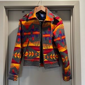 Pendleton wool motorcycle style jacket